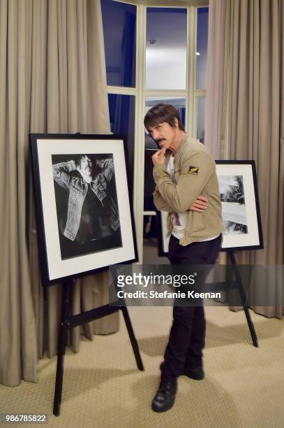 Anthony Kiedis attends Diesel Presents Scott Lipps Photography Exhibition 'Rocks Not Dead' at Sunset Tower on June 28, 2018 in Los Angeles,...