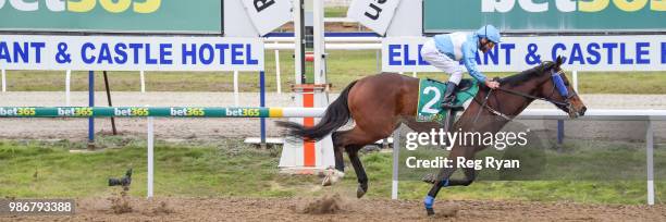 Clear Signal ridden by Damien Oliver wins the J.T Dixon BM70 Handicap at Geelong Synthetic Racecourse on June 29, 2018 in Geelong, Australia.