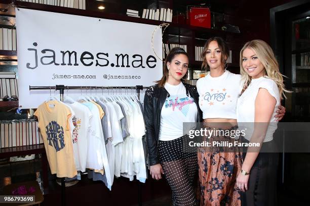 Kate Maloney, Kristen Doute, and Stassi Schroeder attend Kristen Doute's James Mae Launch Party on June 28, 2018 in West Hollywood, California.