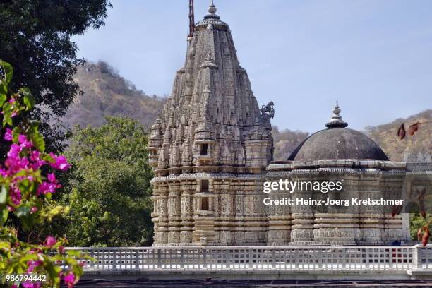 ranakpur - famous jain temple - ranakpur temple fotografías e imágenes de stock