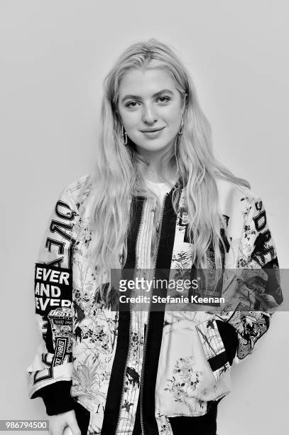 Anais Gallagher attends Diesel Presents Scott Lipps Photography Exhibition 'Rocks Not Dead' at Sunset Tower on June 28, 2018 in Los Angeles,...