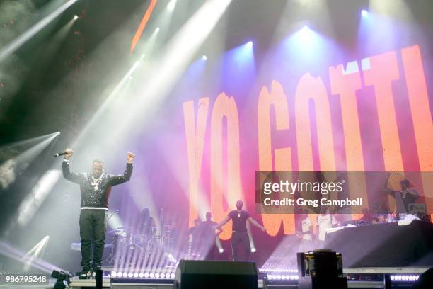 Yo Gotti performs onstage during the 6th Yo Gotti Birthday Bash at FedExForum on June 28, 2018 in Memphis, Tennessee.