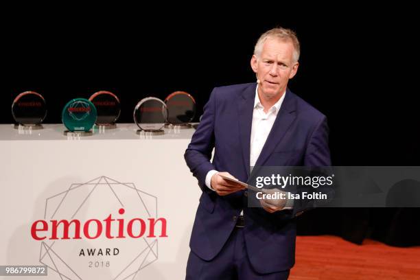 German presenter Johannes B. Kerner during the Emotion Award at Curio Haus on June 28, 2018 in Hamburg, Germany.