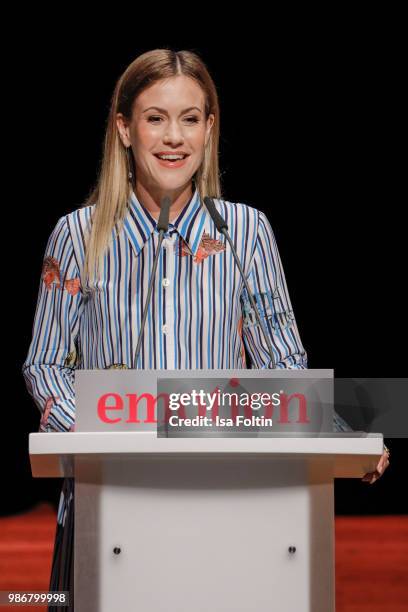 German actress Wolke Hegenbarth during the Emotion Award at Curio Haus on June 28, 2018 in Hamburg, Germany.