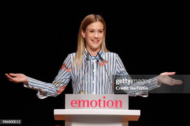 German actress Wolke Hegenbarth during the Emotion Award at Curio Haus on June 28, 2018 in Hamburg, Germany.