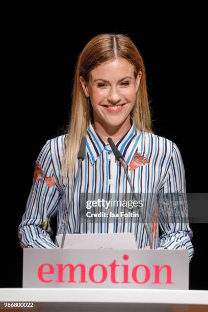 German actress Wolke Hegenbarth during the Emotion Award at Curio Haus on June 28, 2018 in Hamburg, Germany.