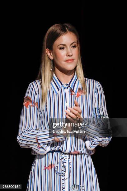 German actress Wolke Hegenbarth during the Emotion Award at Curio Haus on June 28, 2018 in Hamburg, Germany.