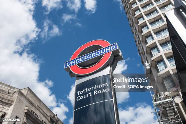Tottenham court Road underground in London. London is the Capital city of England and the United Kingdom, it is located in the south east of the...