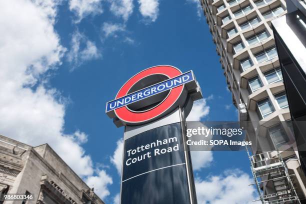 Tottenham court Road underground in London. London is the Capital city of England and the United Kingdom, it is located in the south east of the...