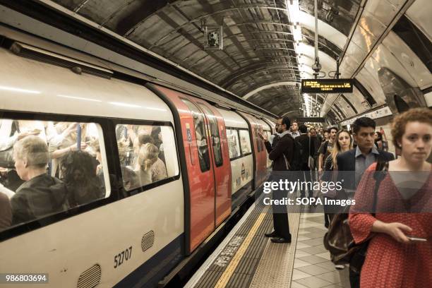 London locals seen in London underground. London is the Capital city of England and the United Kingdom, it is located in the south east of the...