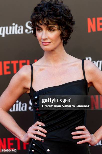 Spanish actress Paz Vega attends World Premiere of Netflix's Paquita Salas Season 2 on June 28, 2018 in Madrid, Spain.