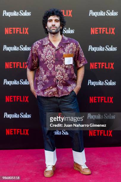 Tamar Novas attend World Premiere of Netflix's Paquita Salas Season 2 on June 28, 2018 in Madrid, Spain.