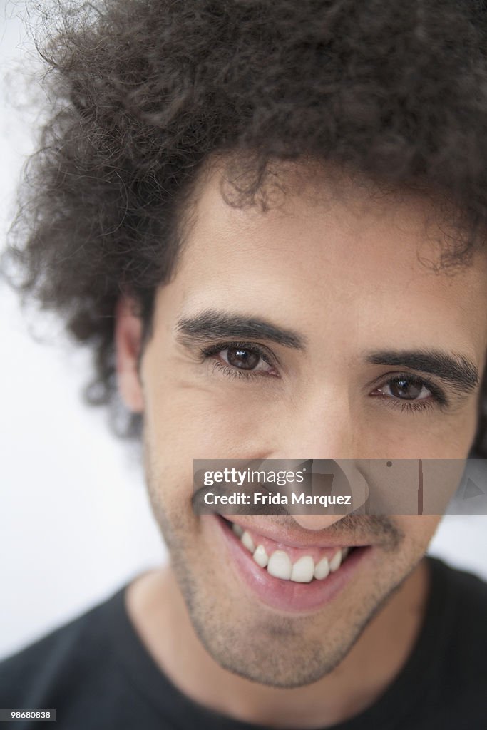 Smiling Hispanic man