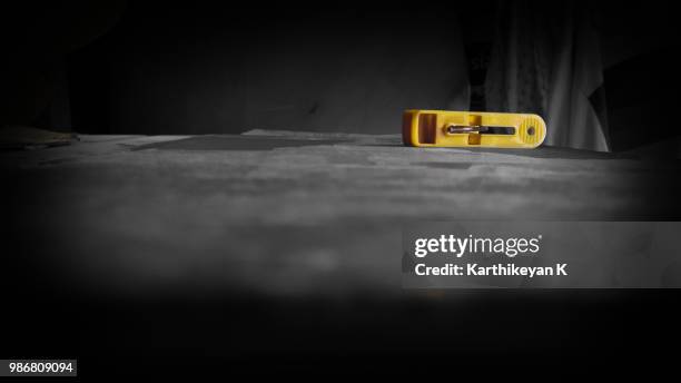 Yellow Clip High-Res Stock Photo