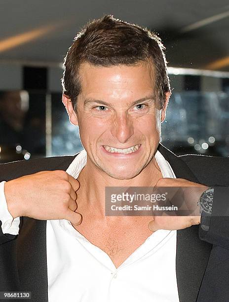 Bear Grylss attends the TV premiere of Bear Grylls: Born Survivor at The Empire Leicester Square on April 26, 2010 in London, England.