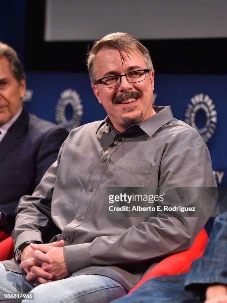 Vince Gilligan attends The Paley Center For Media Presents CNN's The 2000s: A Look Back At The Dawn Of TV's New Golden Age at The Paley Center for...