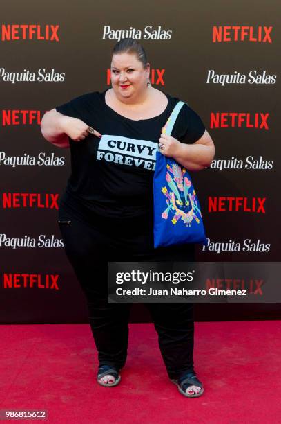 Itziar Castro attends World Premiere of Netflix's Paquita Salas Season 2 on June 28, 2018 in Madrid, Spain.