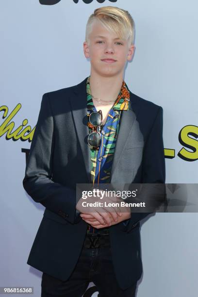 Carson Lueders attends Gen-Z Studio Brat's Premiere Of "Chicken Girls" at Ahrya Fine Arts Theater on June 28, 2018 in Beverly Hills, California.