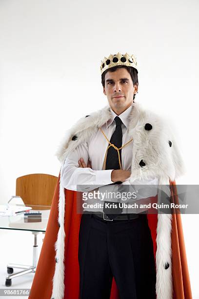 young businessman starting enterprise - king royal person stock pictures, royalty-free photos & images