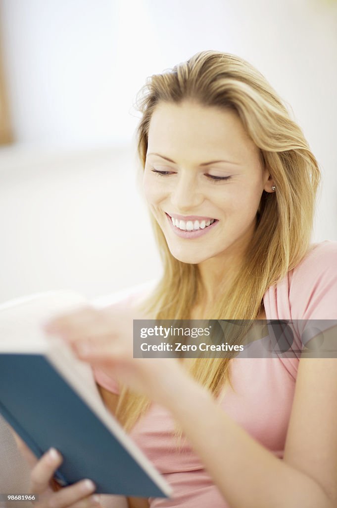 Woman reading a book