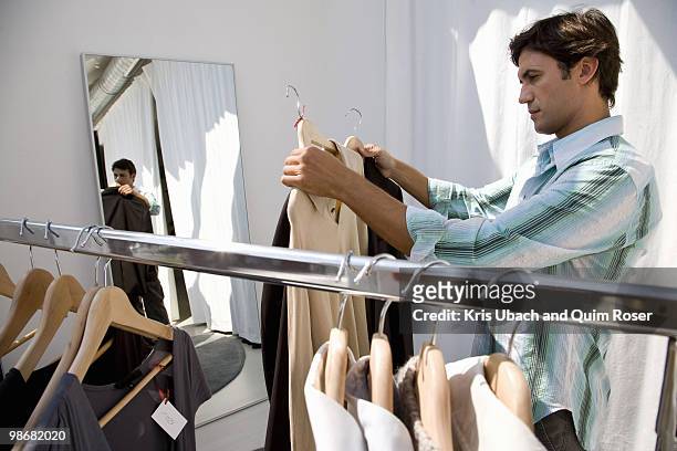 man shopping - menswear shopping stock pictures, royalty-free photos & images