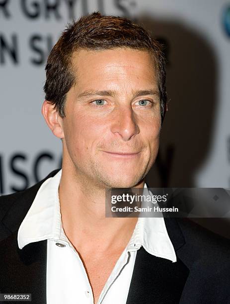 Bear Grylls attends the TV premiere of Bear Grylls: Born Survivor at The Empire Leicester Square on April 26, 2010 in London, England.