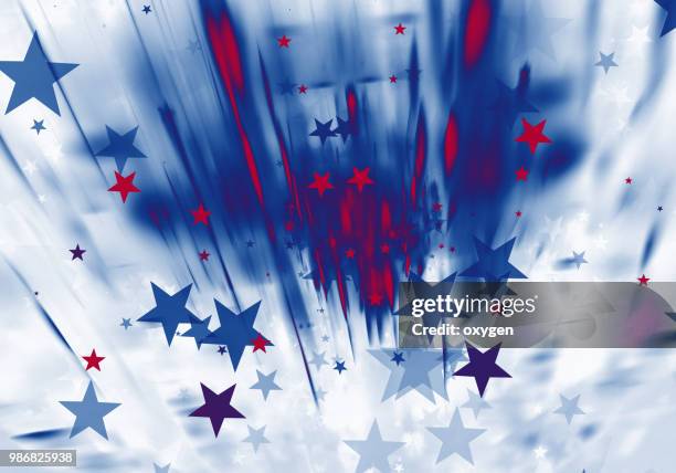 stars and stripes abstract background - parti démocrate etats unis photos et images de collection