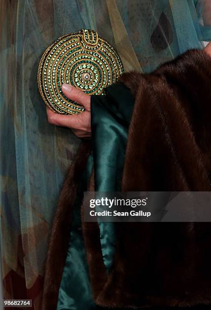 Brigitte von Boch-Galhau carries a handbag as she attends the Roland Berger Award for Human Dignity 2010 at the Konzerthaus am Gendarmenmarkt on...