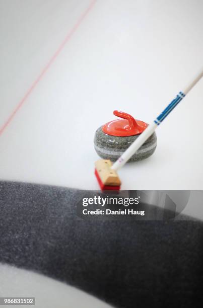 sweeping curling - curling sport stock pictures, royalty-free photos & images