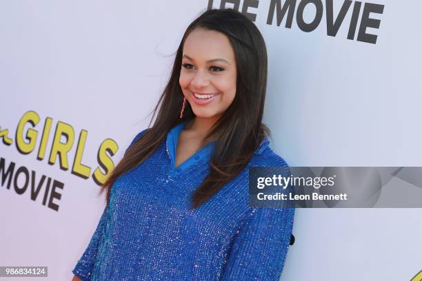 Nia Sioux attends Gen-Z Studio Brat's Premiere Of "Chicken Girls" at Ahrya Fine Arts Theater on June 28, 2018 in Beverly Hills, California.