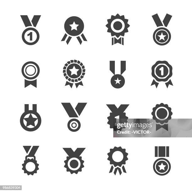 medal icons - acme series - acme stock illustrations