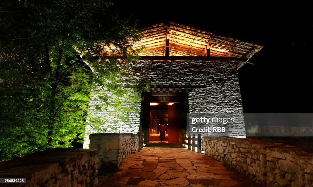 Entrance to Bridge at Rinpung Dzong