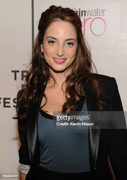 Alexa Ray Joel attends the "Last Play at Shea" premiere during the 9th Annual Tribeca Film Festival at the Tribeca Performing Arts Center on April...