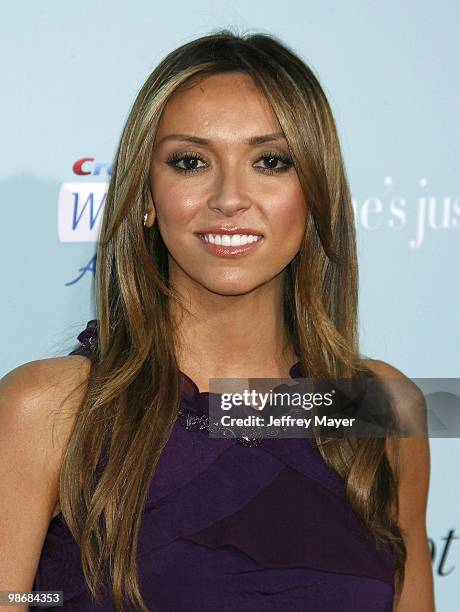 Personality Giuliana DePandi arrives at the Los Angeles Premiere of the "He's Just Not That Into You" at Grauman's Chinese Theatre on February 2,...