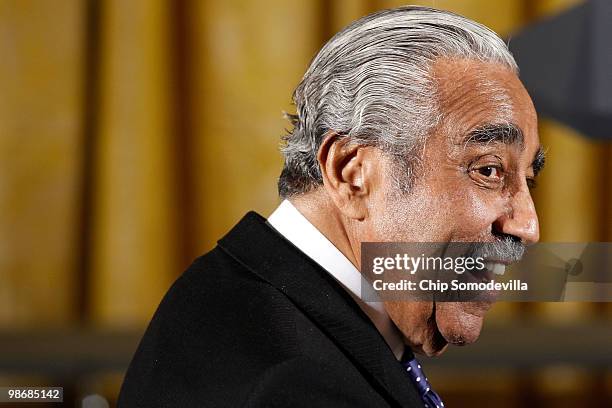 Rep. Charles Rangel joins other members of the New York Congressional delegation to recognize the World Series champion New York Yankees in the East...