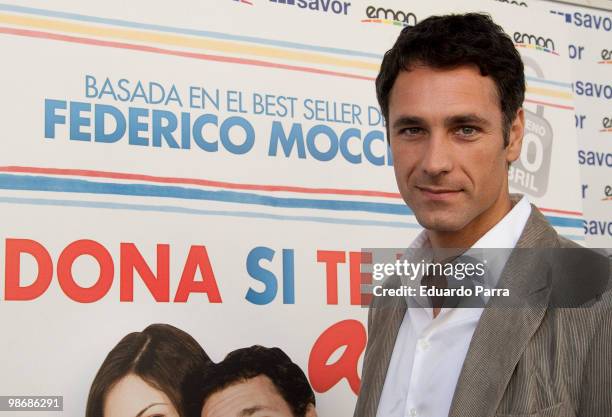 Raoul Bova attends a press conference for "Perdona si te llamo amor" at Verdi cinema on April 26, 2010 in Madrid, Spain.