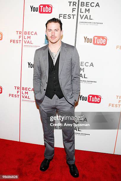 Actor/producer Channing Tatum attends the premiere Of "Earth Made Of Glass" during the 2010 Tribeca Film Festival at the Tribeca Performing Arts...