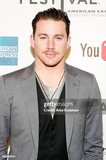 Actor/producer Channing Tatum attends the premiere Of "Earth Made Of Glass" during the 2010 Tribeca Film Festival at the Tribeca Performing Arts...