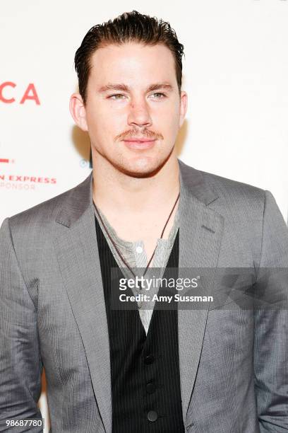 Actor/producer Channing Tatum attends the premiere Of "Earth Made Of Glass" during the 2010 Tribeca Film Festival at the Tribeca Performing Arts...