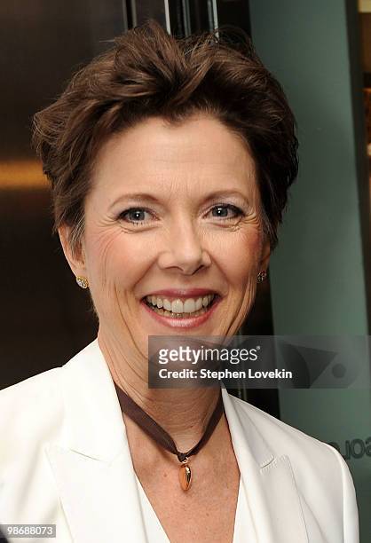 Actress Annette Bening attends the premiere of "Mother and Child" at the Paris Theatre on April 26, 2010 in New York City.