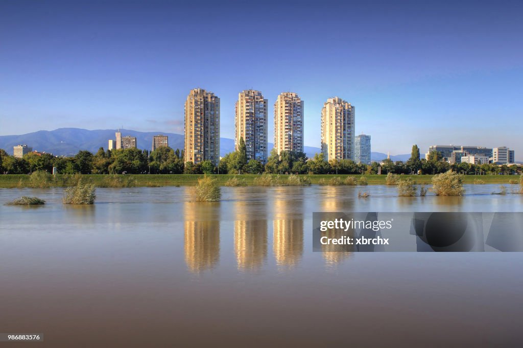 Zagreb on the river Sava