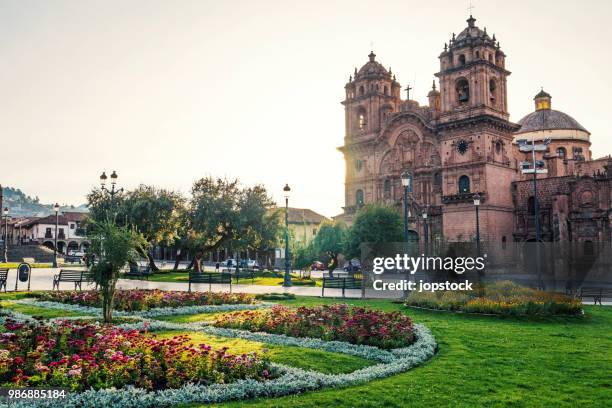 the plaza de armas of cusco, peru - cusco city stock pictures, royalty-free photos & images