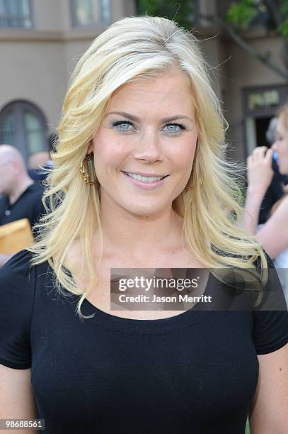 Actress Alison Sweeney poses during the NBC Universal Summer Press Day "Days Of Our Lives" after party on April 26, 2010 in Pasadena, California.