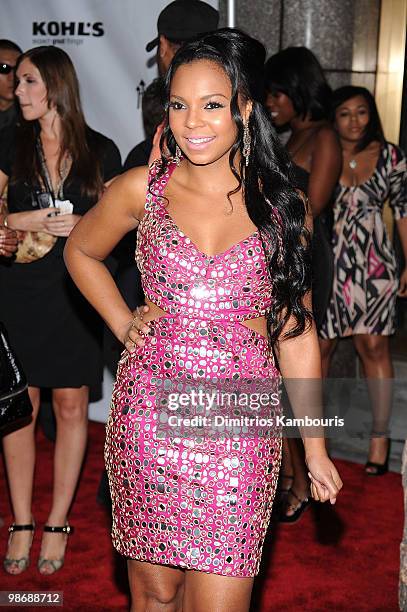 Singer Ashanti attends the Conde Nast Media Group's Fifth Annual Fashion Rocks at Radio City Music Hall on September 5, 2008 in New York City.