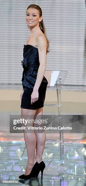 Paris Opera Etoile Eleonora Abbagnato attends 'L'Isola Dei Famosi' Italian Tv Show held at Rai Studios on April 26, 2010 in Milan, Italy.