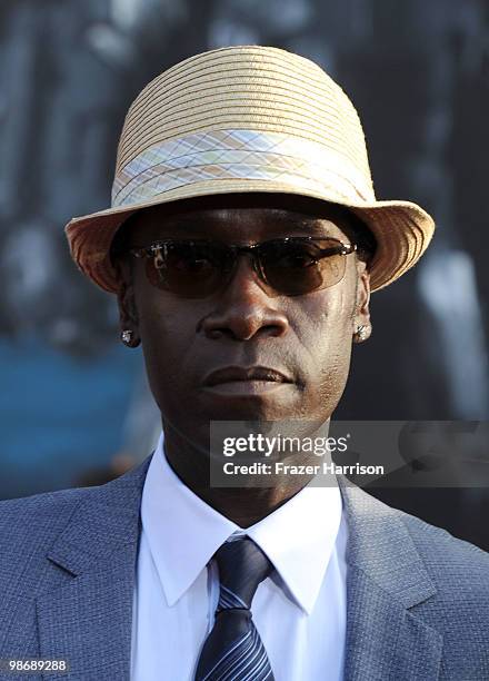 Actor Don Cheadle arrives at the world premiere of Paramount Pictures & Marvel Entertainment's "Iron Man 2" held at the El Capitan Theatre on April...