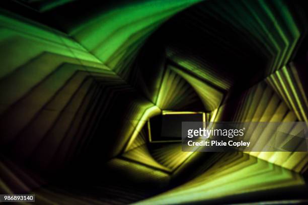yellow and green abstract light painting - yellow light effect stock pictures, royalty-free photos & images
