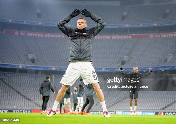 Febuary 2018, Germany, Munich: Training in the Allianz Arena before the Champions League match between FC Bayern Munich and Besiktas Istanbul....