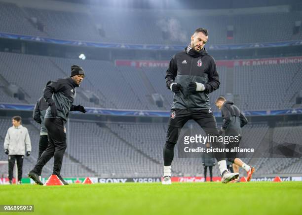 Febuary 2018, Germany, Munich: Training in the Allianz Arena before the Champions League match between FC Bayern Munich and Besiktas Istanbul....