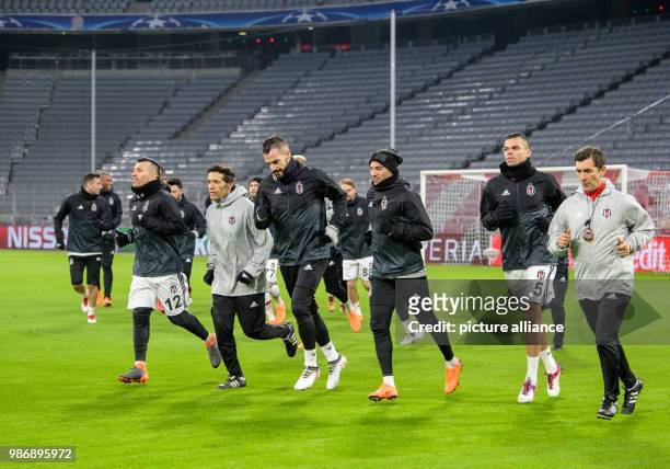 Febuary 2018, Germany, Munich: Training in the Allianz Arena before the Champions League match between FC Bayern Munich and Besiktas Istanbul....